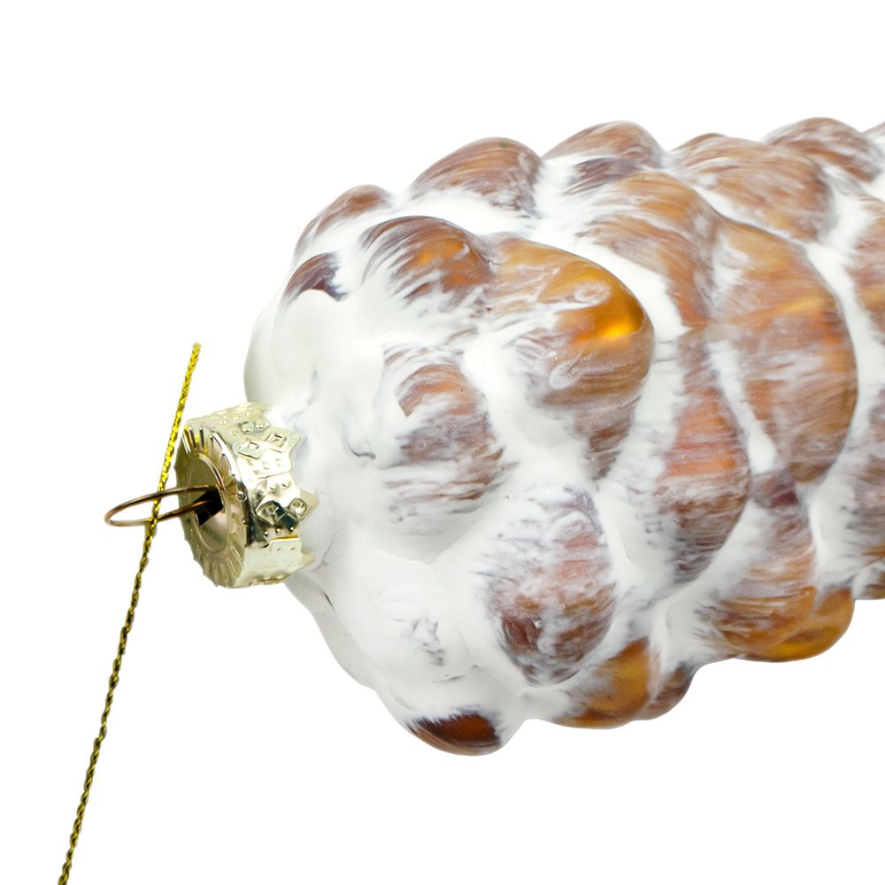 Украшение новогоднее Шишка L6 W6 H14 см