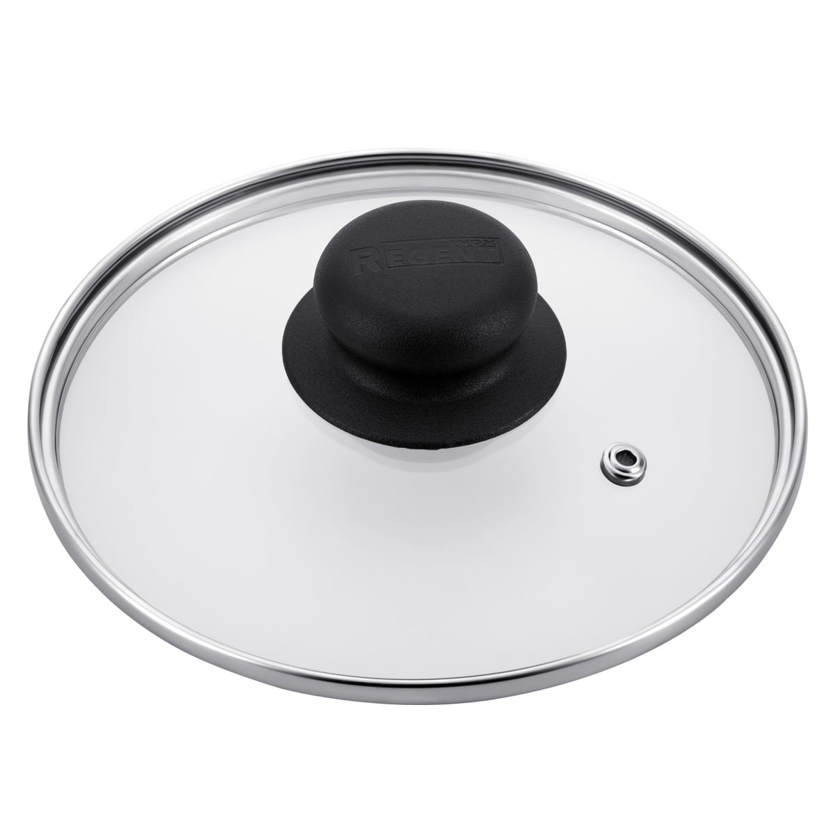 Крышка стеклянная 18 см Regent 93-LID-03-18 c металлическим ободком