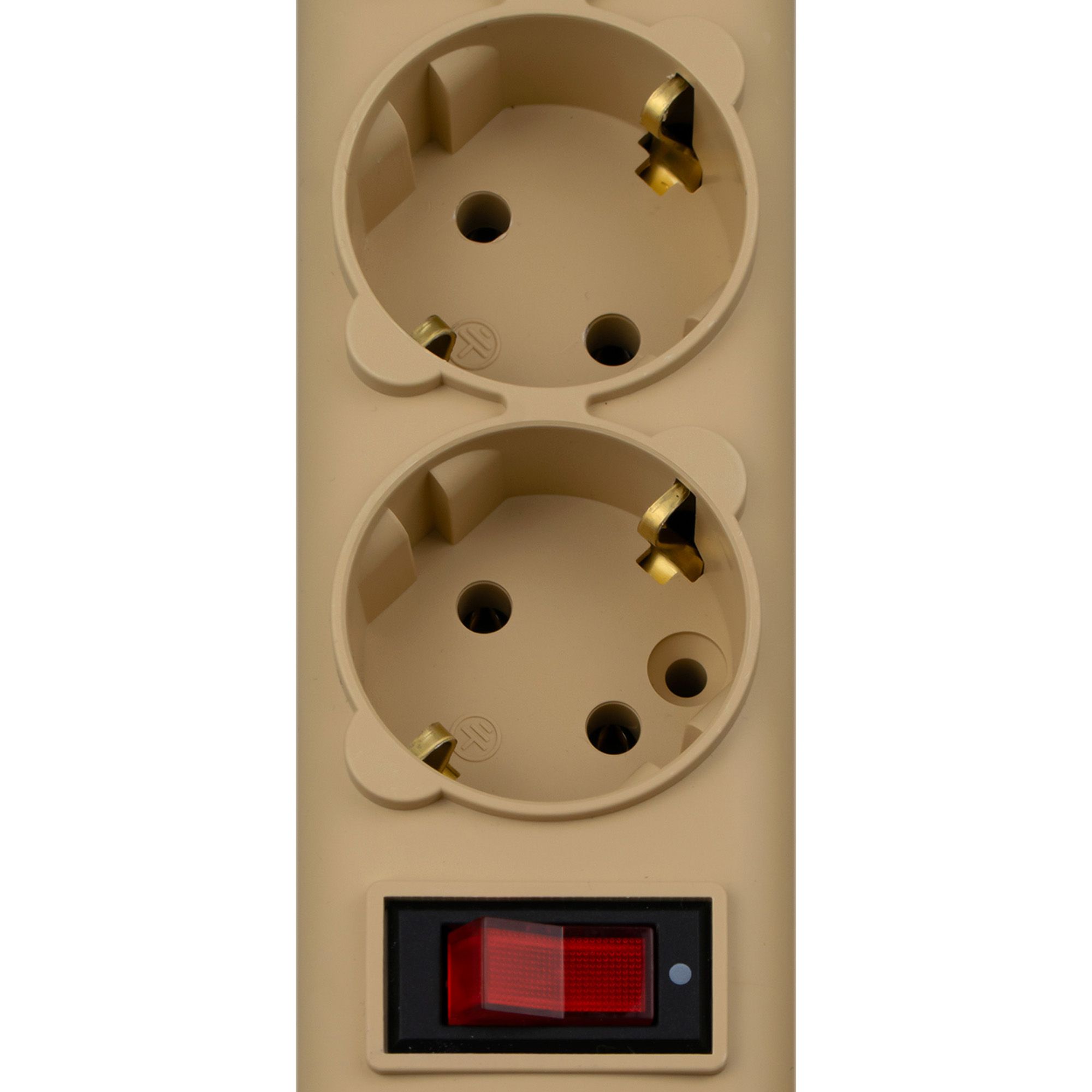 Фильтр-удлинитель Power Cube 3,0 м 5 розеток бежевый 10А/2,2кВт