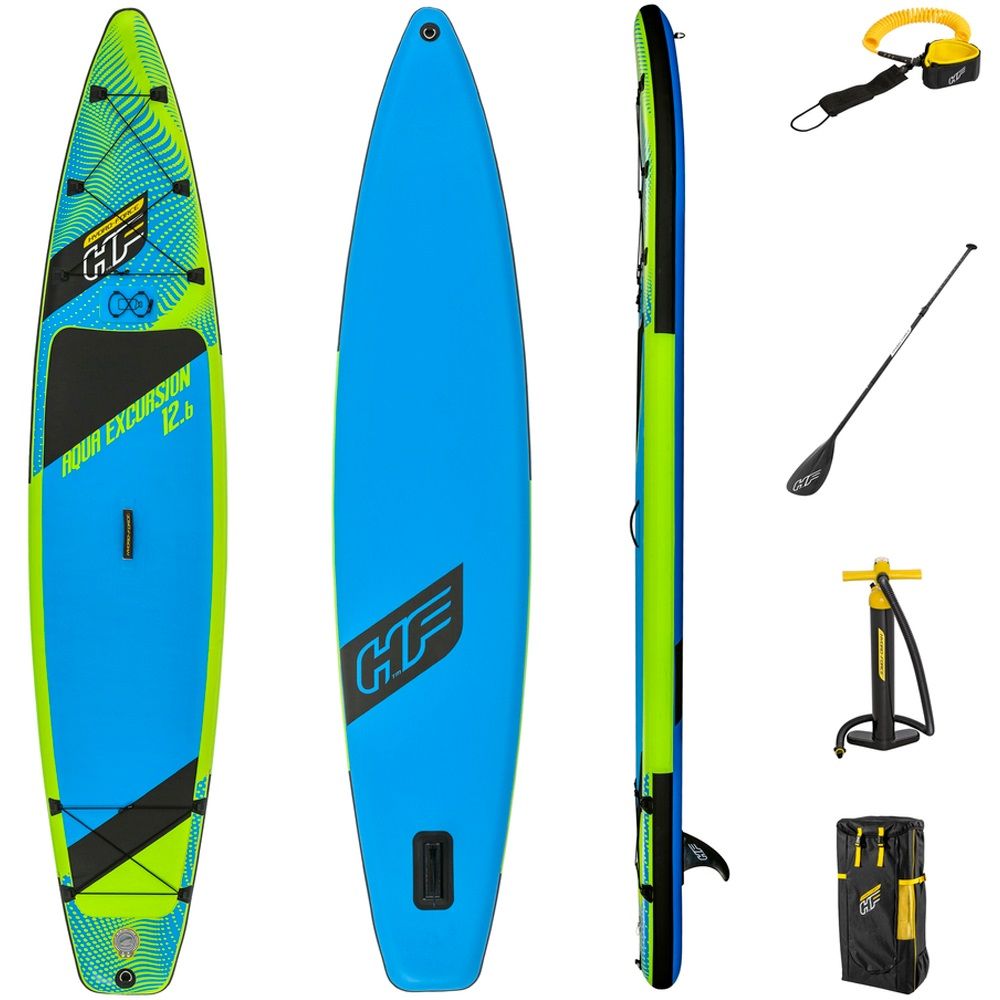 Доска-SUP для плавания 381х79х15 см до 120 кг Aqua Excursion Tech Set 4 аксессуара 65373