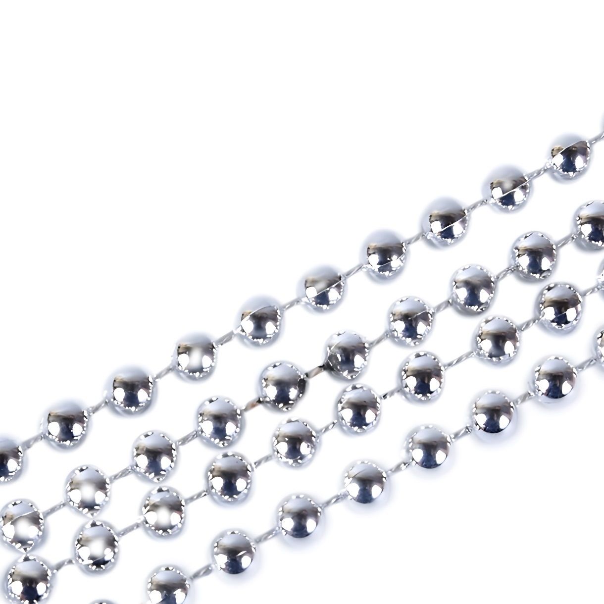 Бусы на елку 4 м Моя Елочка d8 мм серебро 19034-0557-4