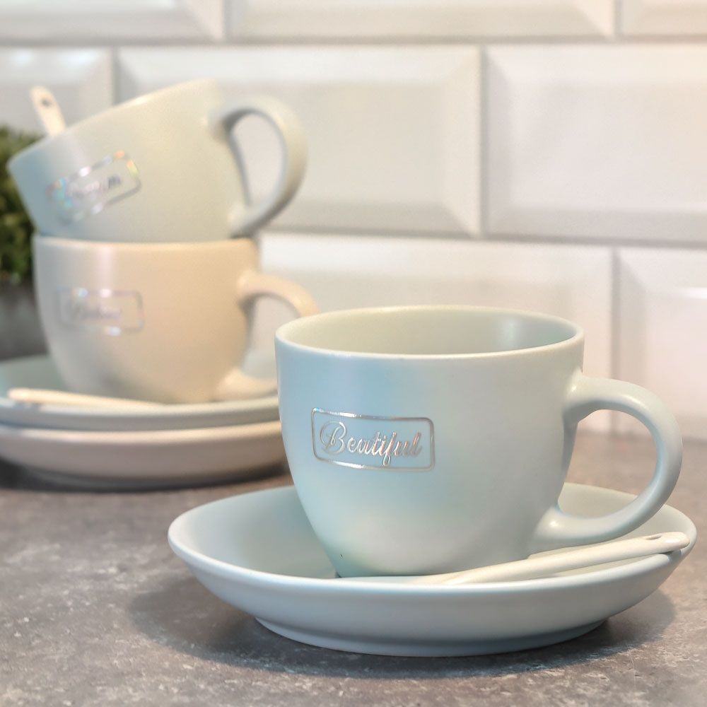 Набор чайный Элитный вкус на 4 персоны 12 предметов с ложками 180 мл