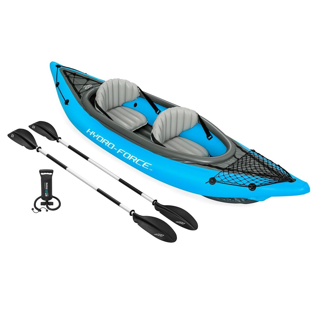 Байдарка надувная 331x88 см до 220 кг (весла, насос, сумка) Bestway Cove Champion X2 65131