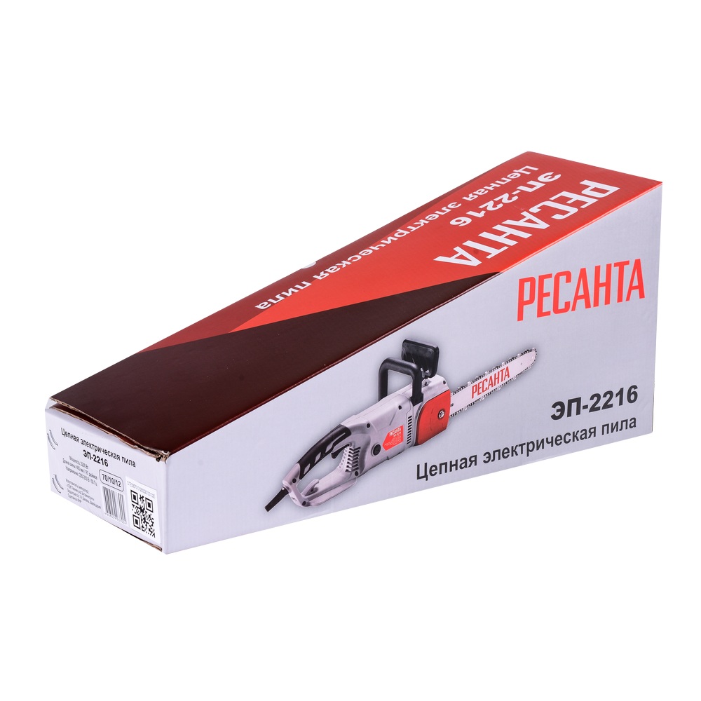 Пила цепная электрическая Ресанта ЭП-2216 2200 Вт шина 16"/40 см