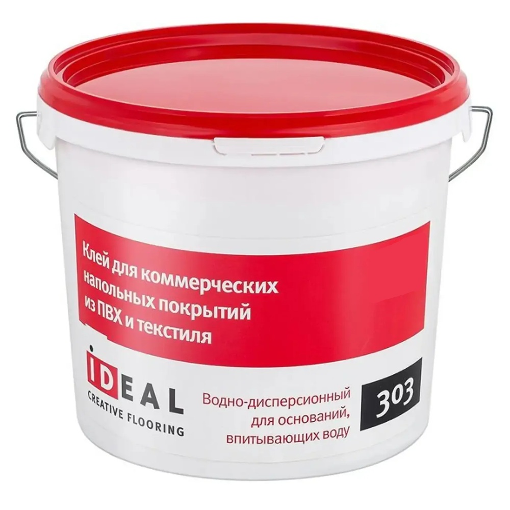 Клей для покрытий из ПВХ и текстиля Ideal 303 водно-дисперсионный 4 кг