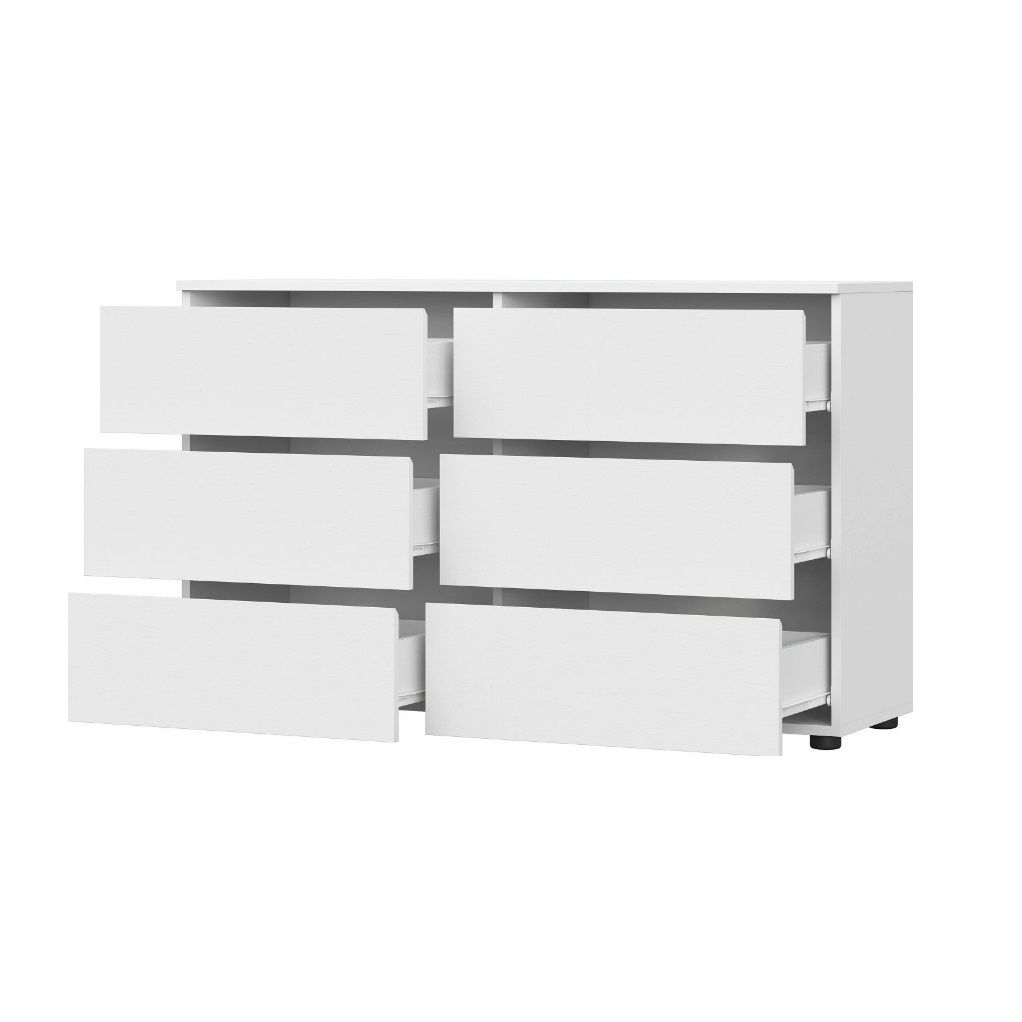 Комод Токио 1201х739х368 мм 6 ящиков Белый текстурный