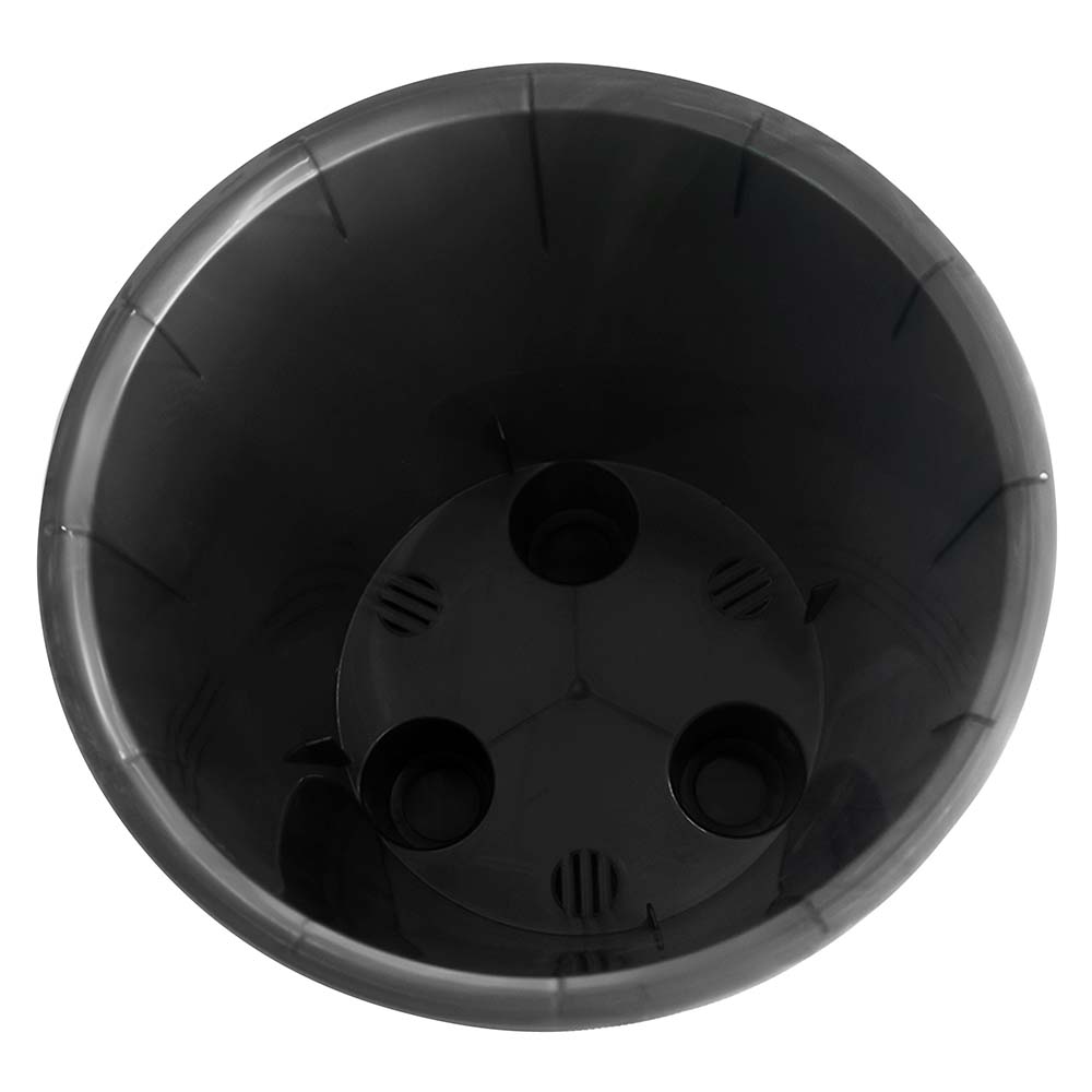 Горшок для орхидеи с дренажной вставкой серо-перламутровый 16 см 1,6 л