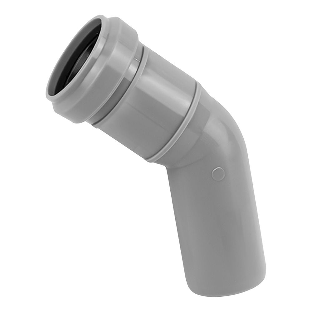 Отвод канализационный 32 мм 45°