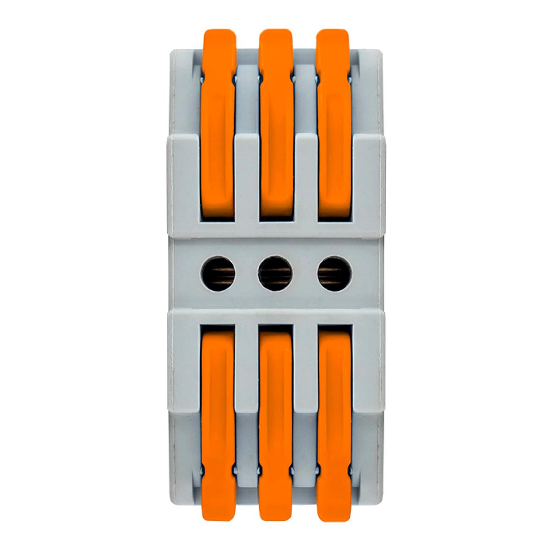 Клемма строительно-монтажная СМК 222-423 проходная 3 полюса 0,08-4мм2 EKF