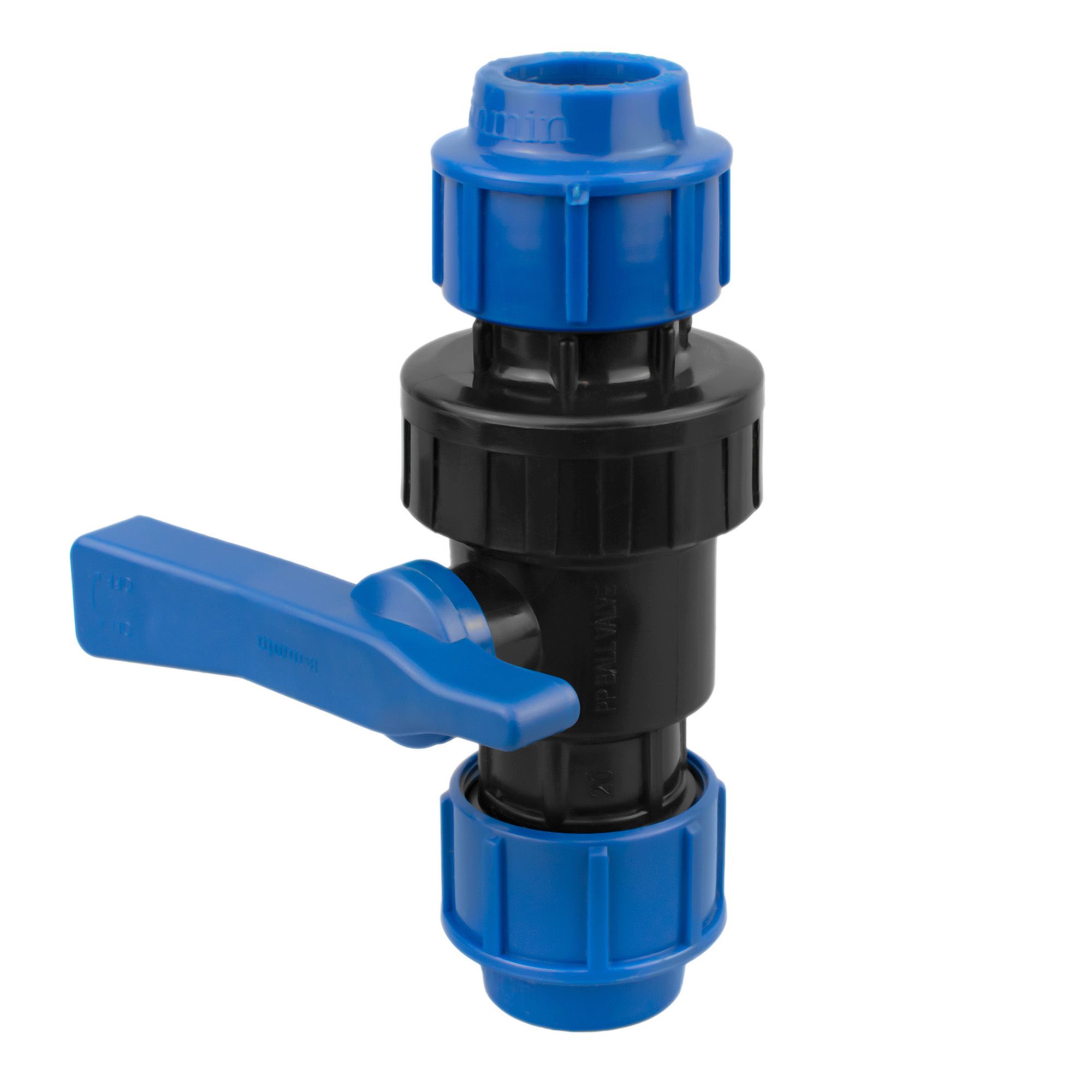 Кран шаровой ПЭ 20 мм PN10