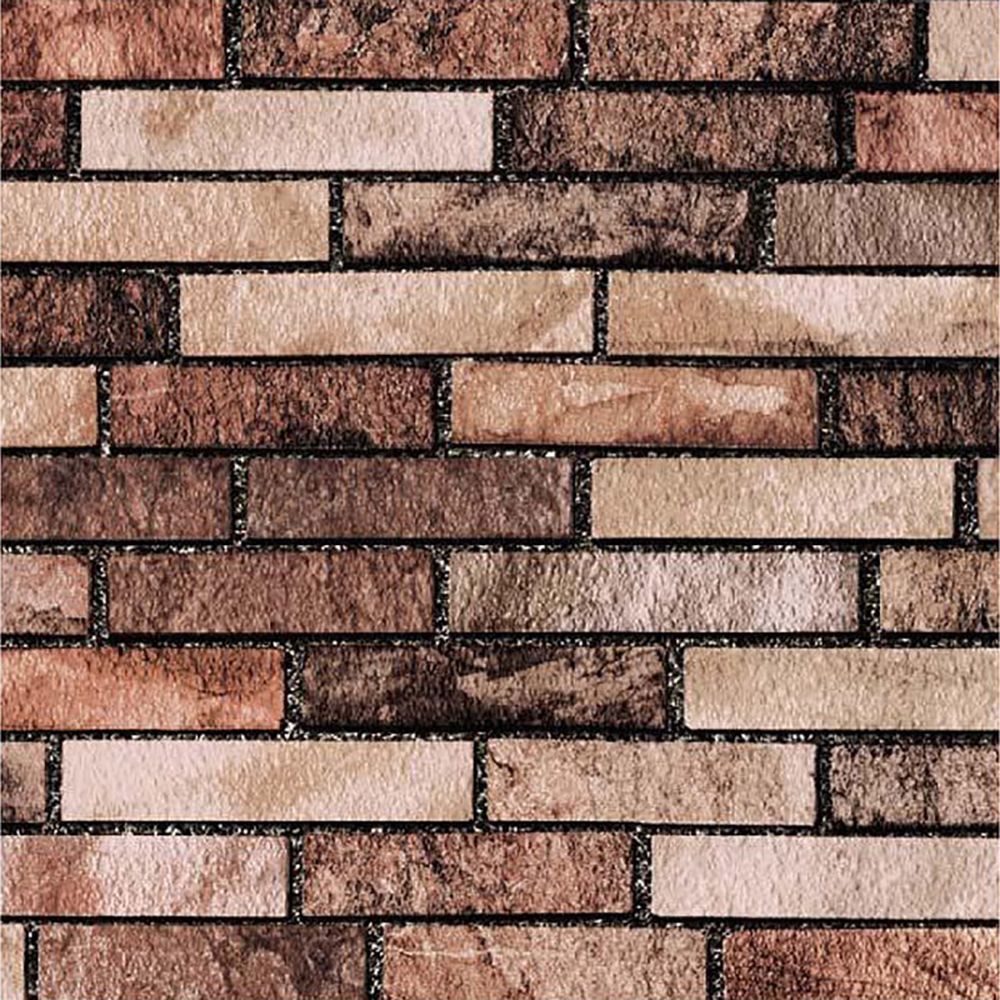 Пленка самоклеящаяся 0,45х2 м кирпич коричневый