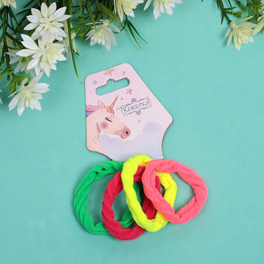 Резинки для волос детские Your Paradise Яркие микс d4 см 4 шт