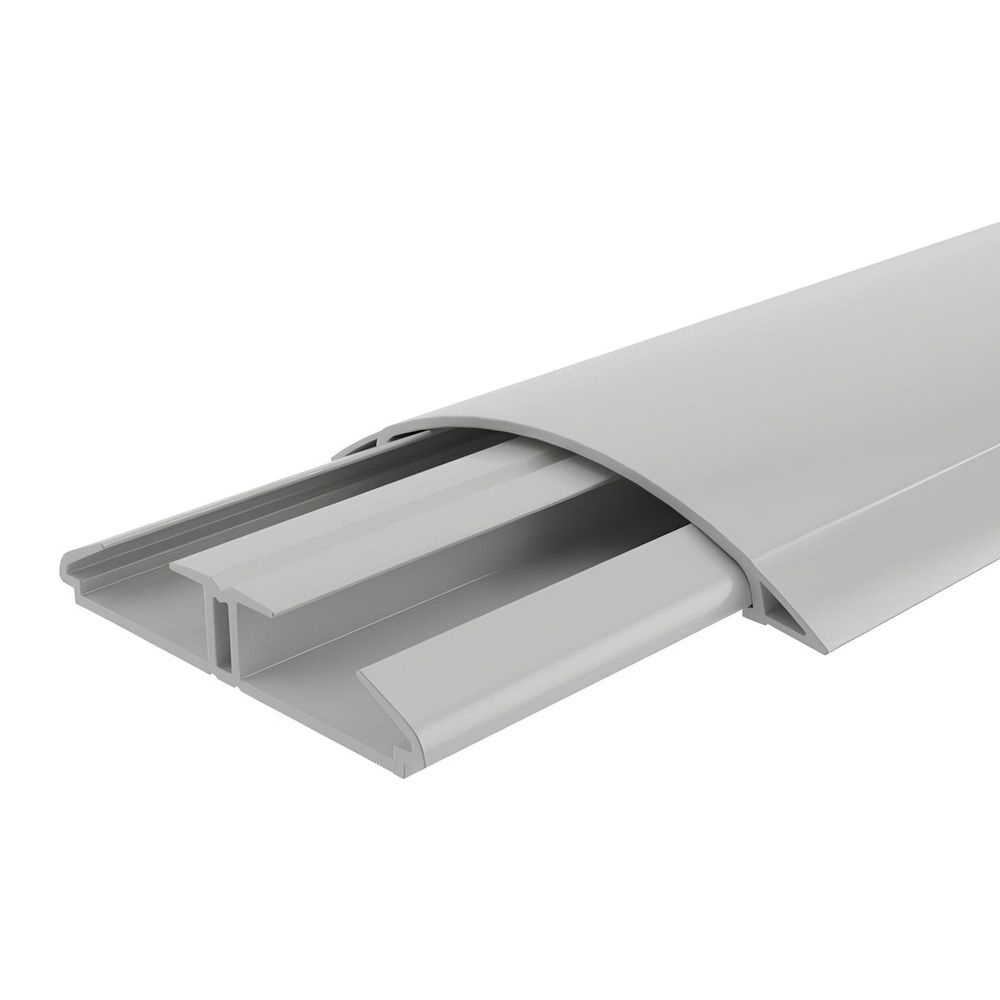 Кабель-канал напольный 75х17 мм 2 м серый ДКС01332