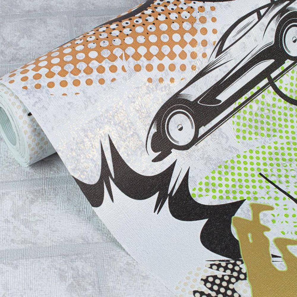 Обои Саратовские Хобби С6 Д923 гр 4 04 зеленые персонаж 0,53х10,05 м