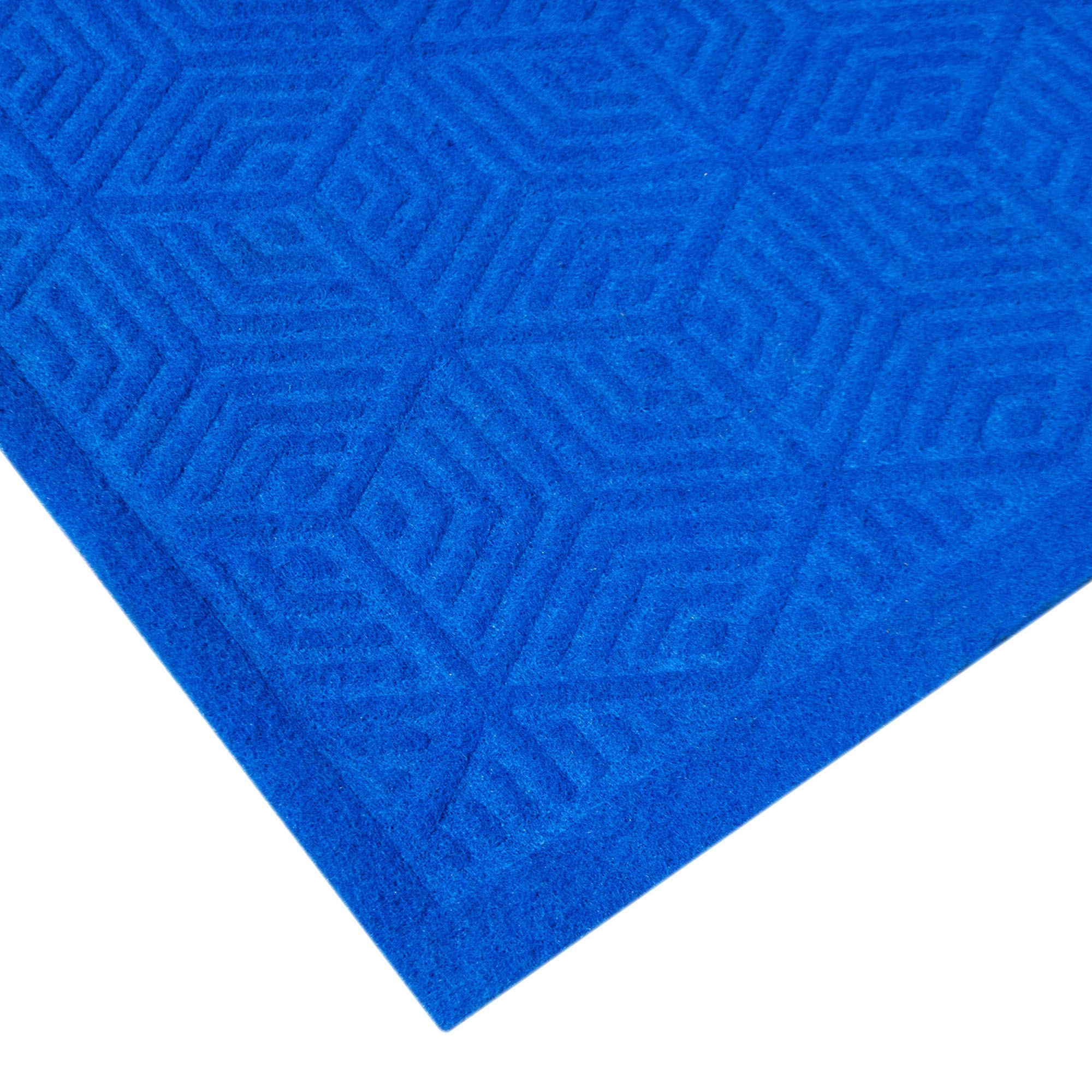Коврик влаговпитывающий без подложки Авангард 40х60 см синий