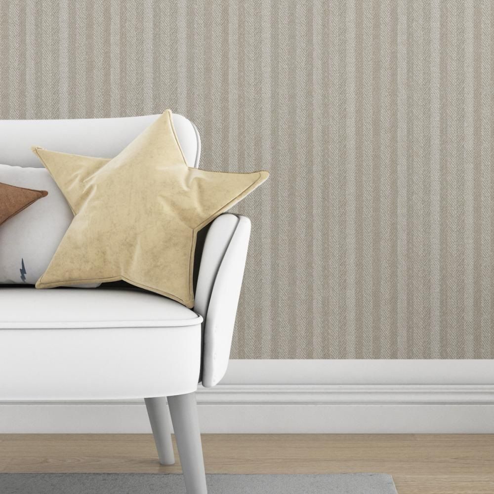 Обои Aurora Твид С40 4099-04 коричневые полоска 1,06х10,05 м