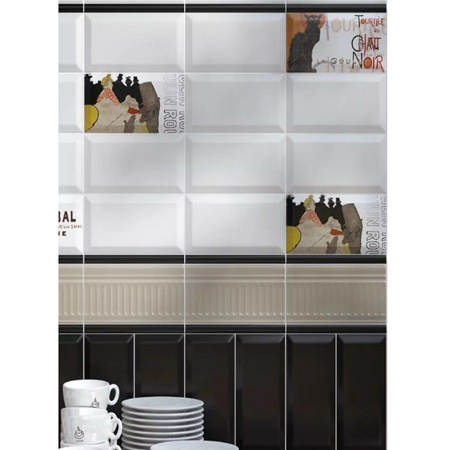 Плитка настенная Kerama Marazzi Бланше 19040 грань 20х9,9 см белая 0,792 м2