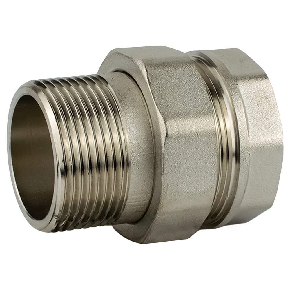 Соединитель американка латунь никель 1 1/4" ВР/НР