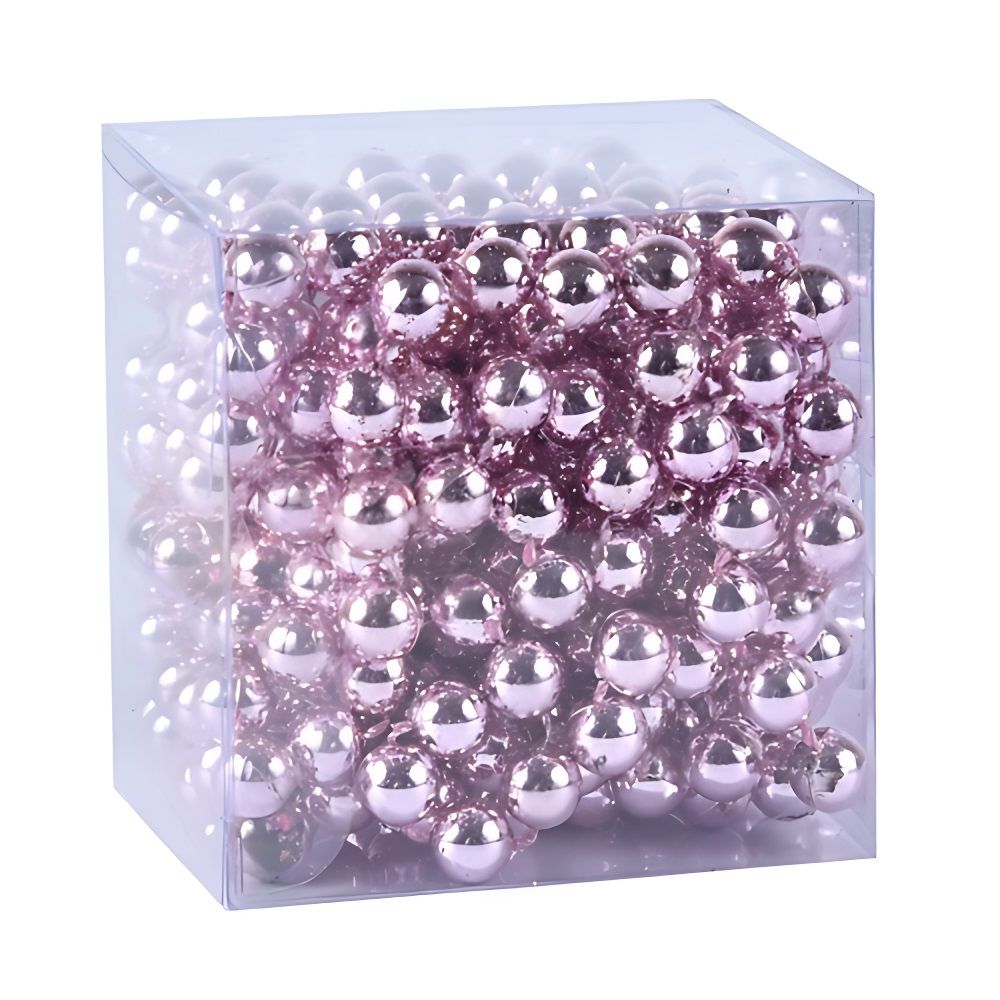 Бусы на елку 4 м Моя Елочка d8 мм лаванда KRMA8097-3