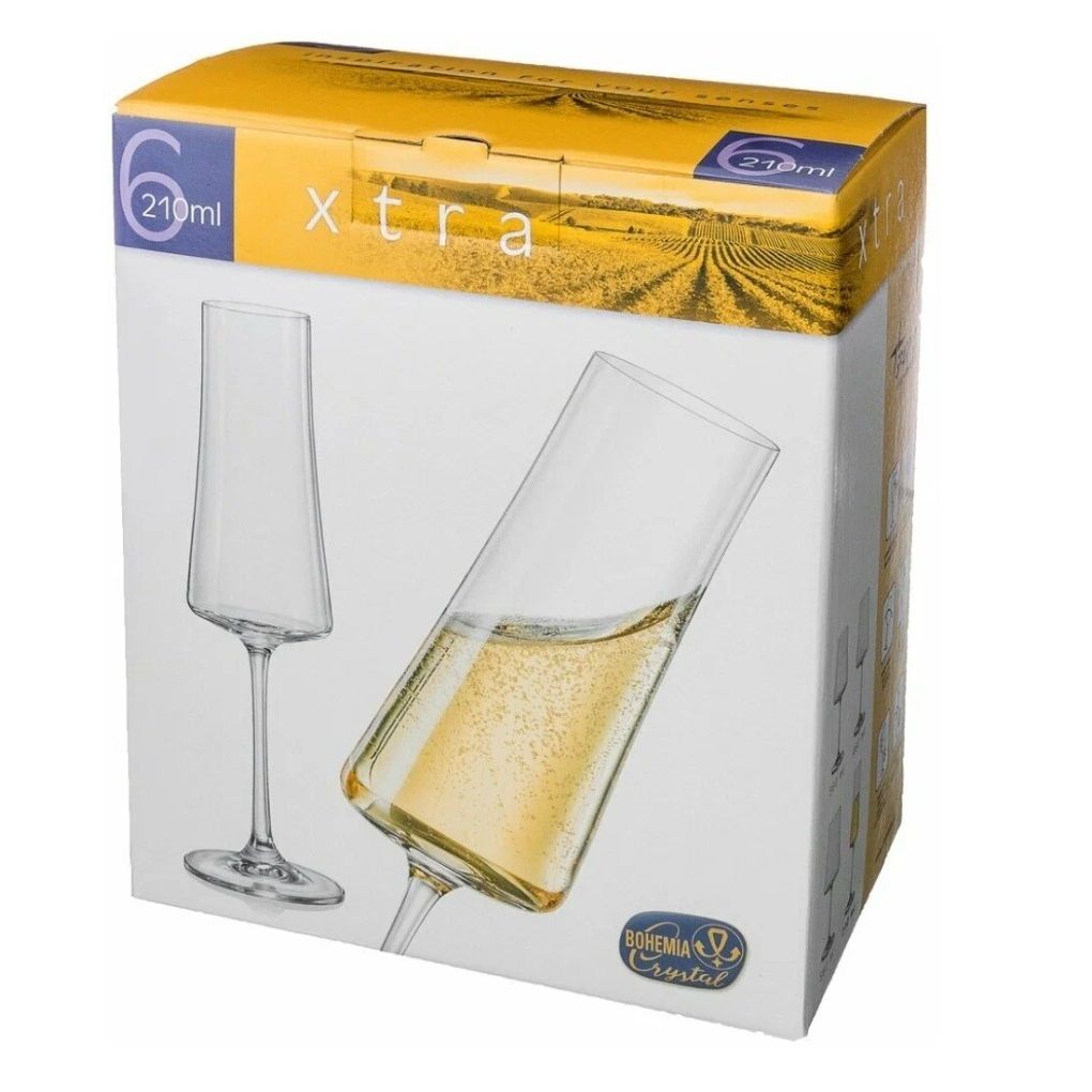 Набор бокалов для шампанского Экстра 6 шт 210 мл