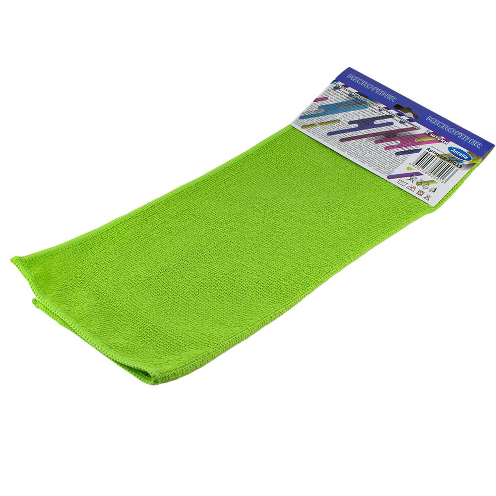 Набор салфеток Антелла из микрофибры для стекол и зеркал 2шт