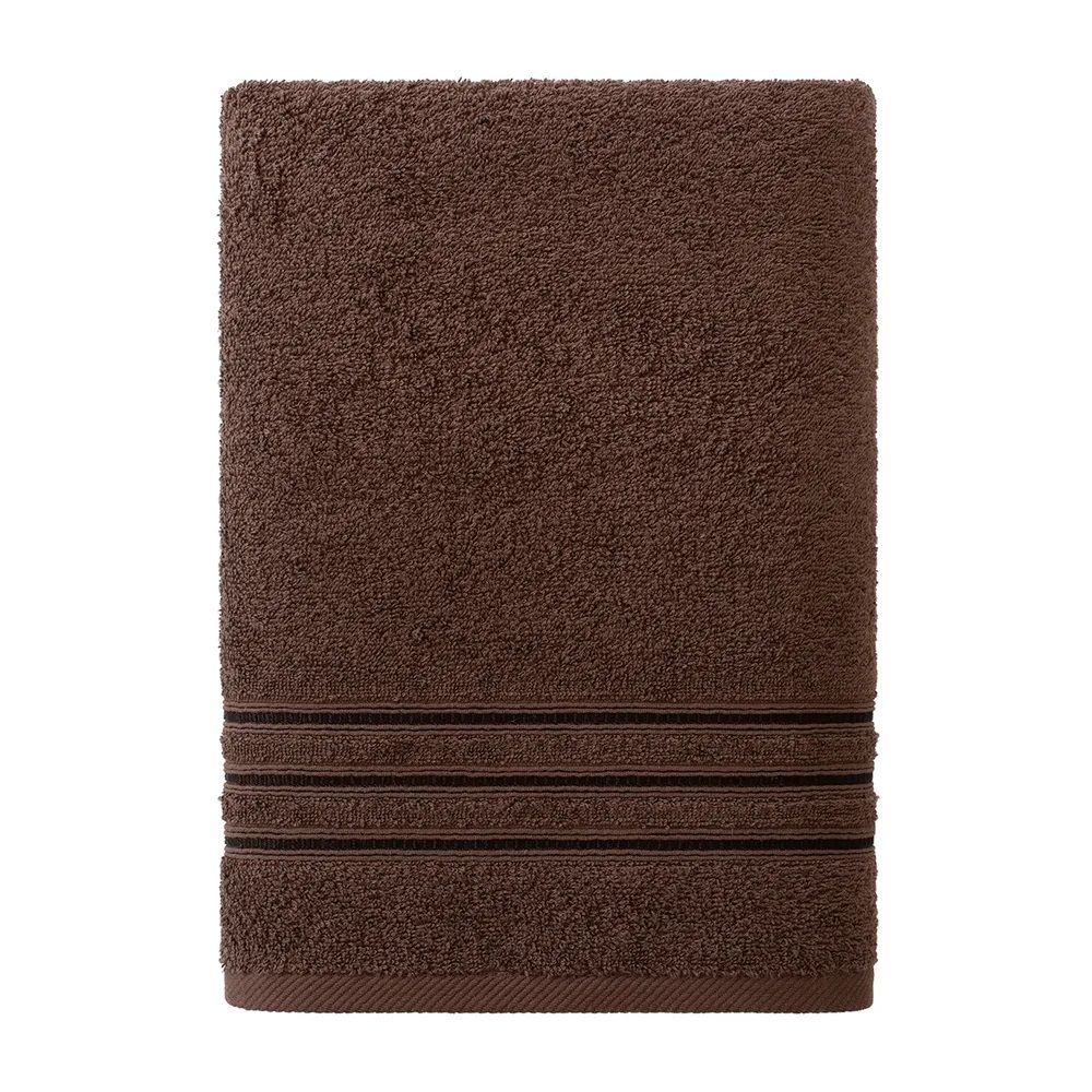 Полотенце махровое Самойловский Текстиль МХ40 Верона 33x70 см темно-коричневое бордюр V 00