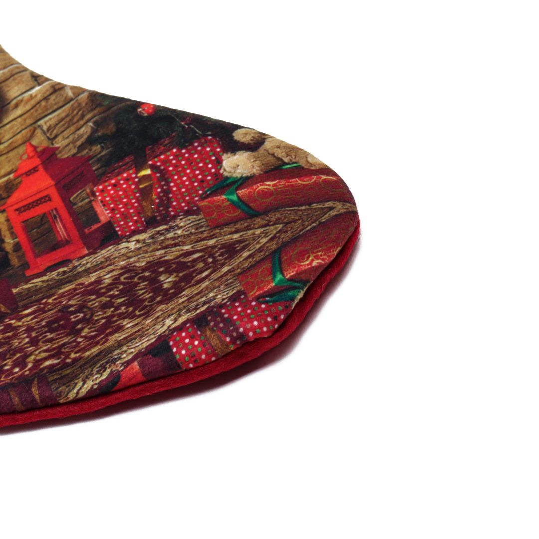 Украшение новогоднее Носок 16х22 см на петельке 10123-0222