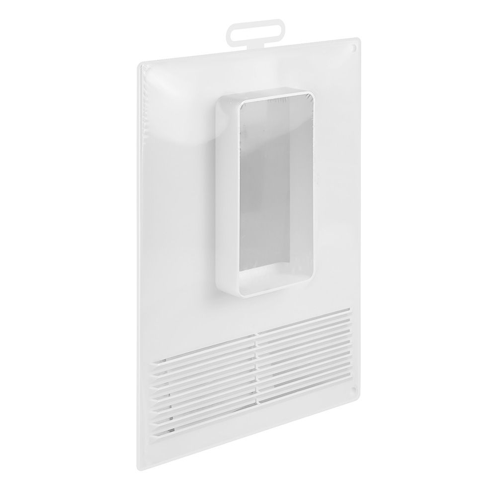 Площадка торцевая вертикальная пластиковая с решеткой 180х250 фланец 60х120 612ПТВР