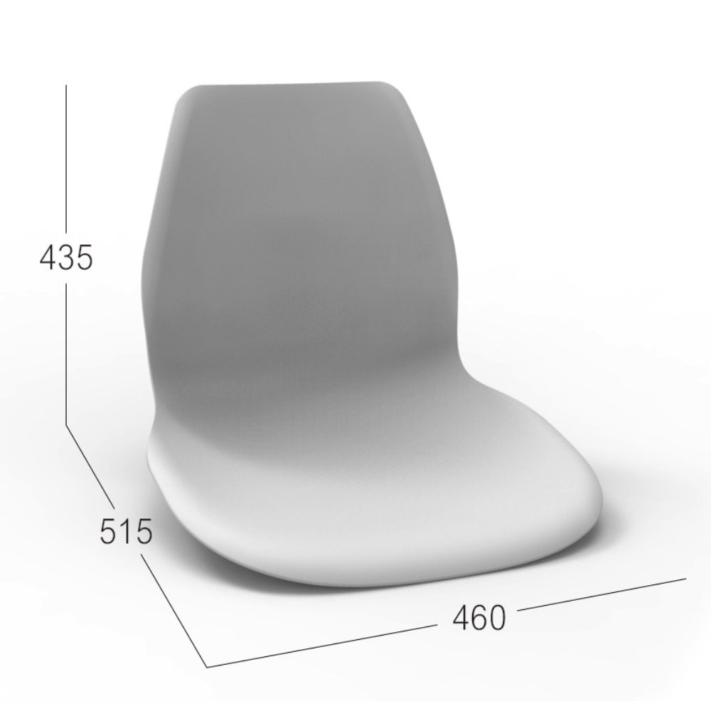 Стул Sheffilton SHT-ST29/SHT-S37 белый пластик/хром лак