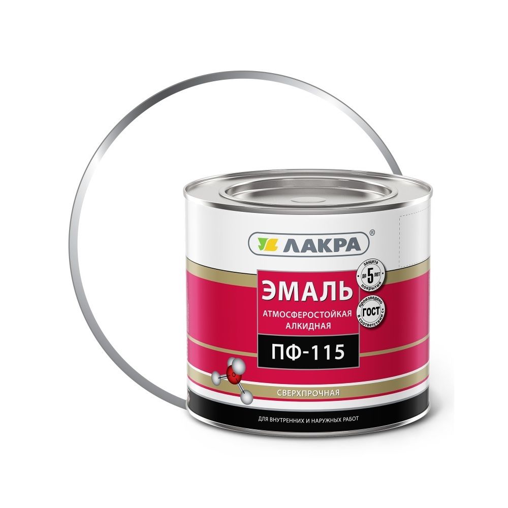 Эмаль ПФ-115 Лакра белая, 1,9 кг