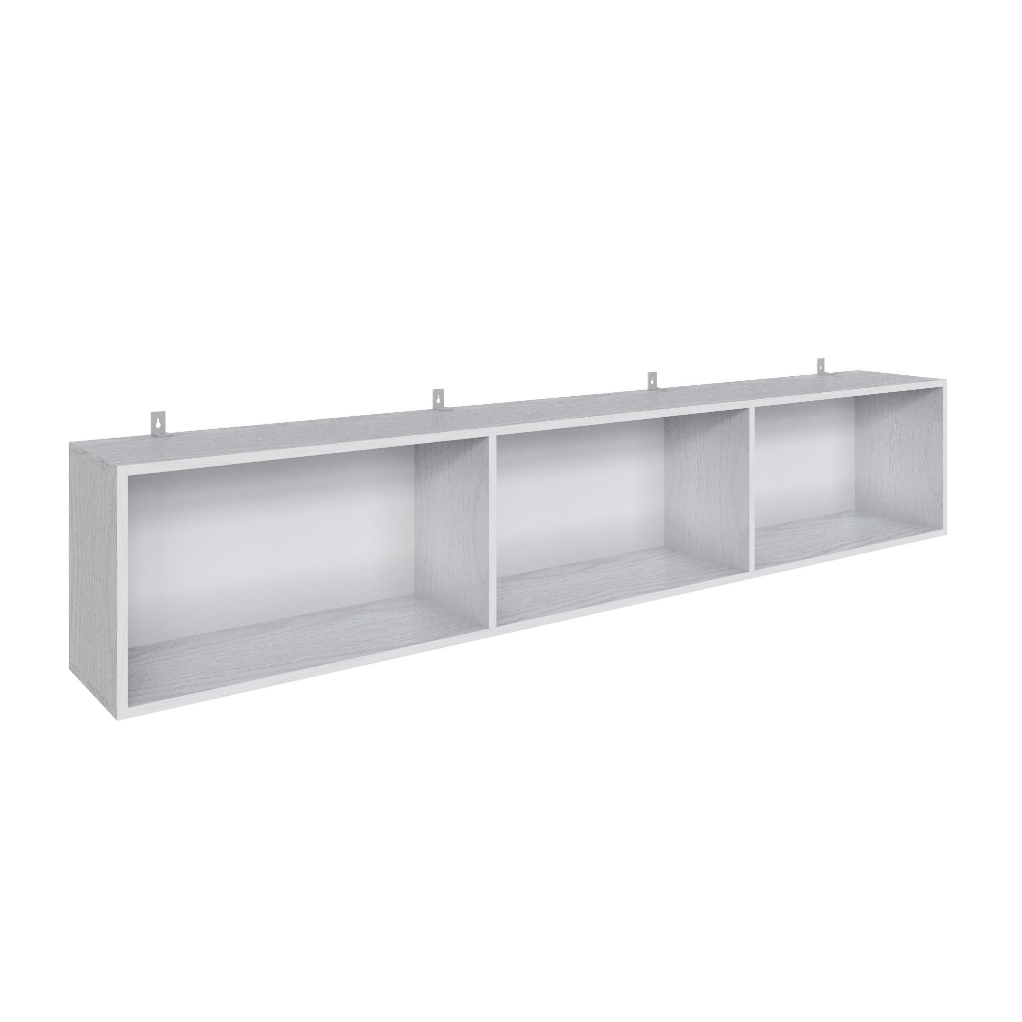 Полка навесная Мадрид 2032х383х290 мм Белый/Ателье светлое