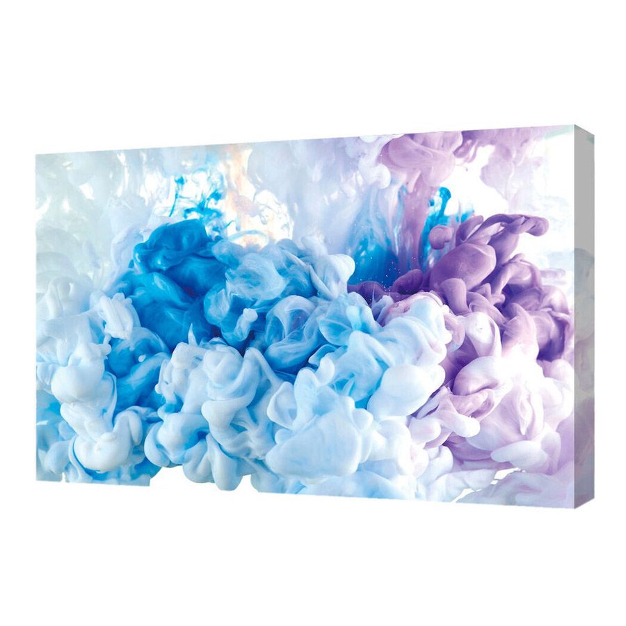 Холст натур. S4510H (60*100) мрамор сирень-бирюза