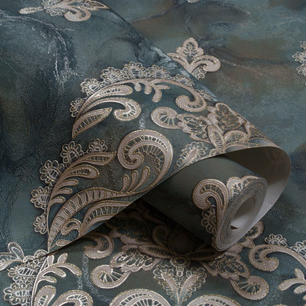 Обои 11144-05 Артекс 1,06x10 м Кружево зеленый