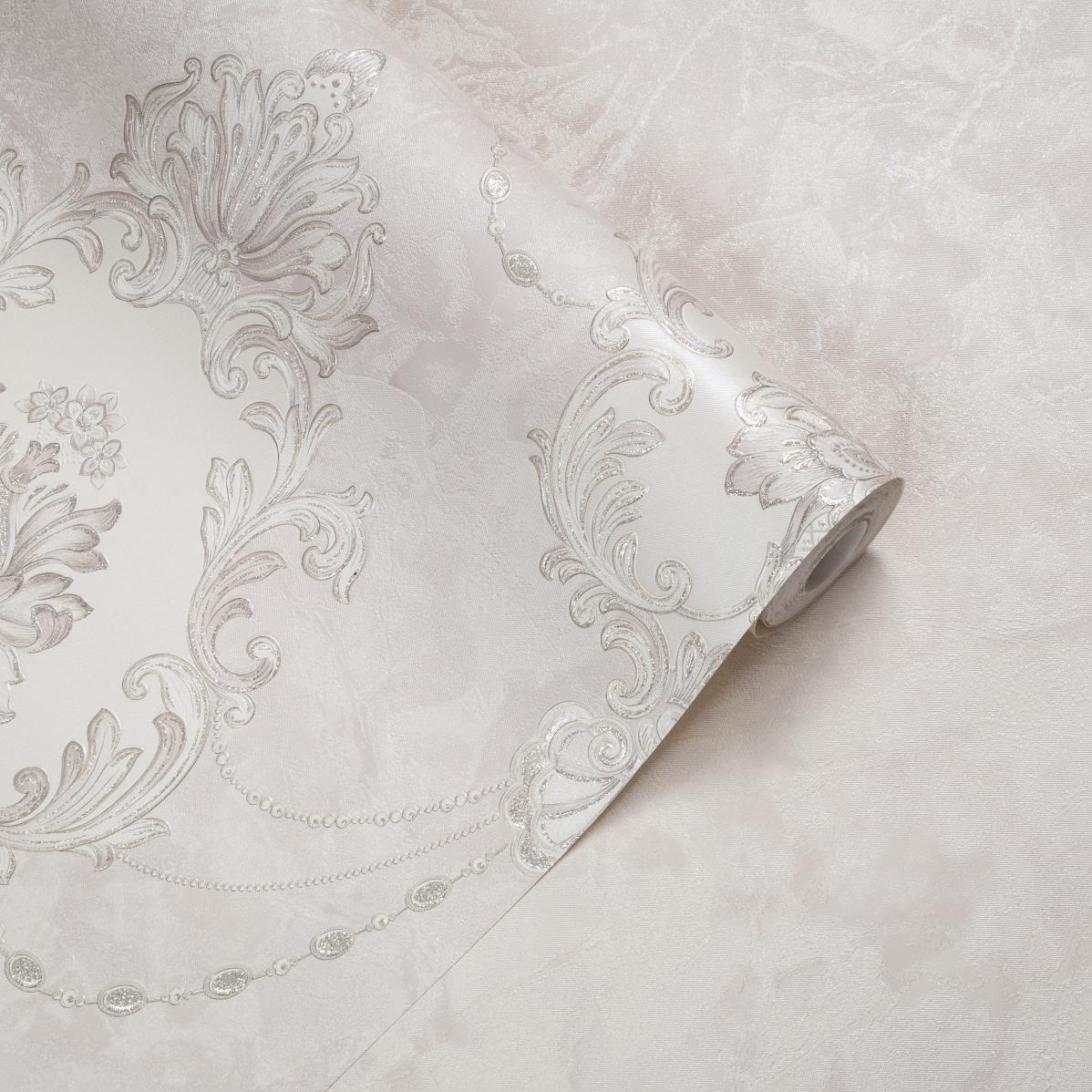 Обои Palitra Life Alina PL72566-24 бежевые вензель 1,06х10 м