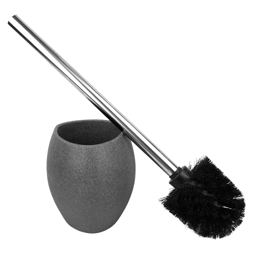 Ершик для унитаза напольный Черный камень