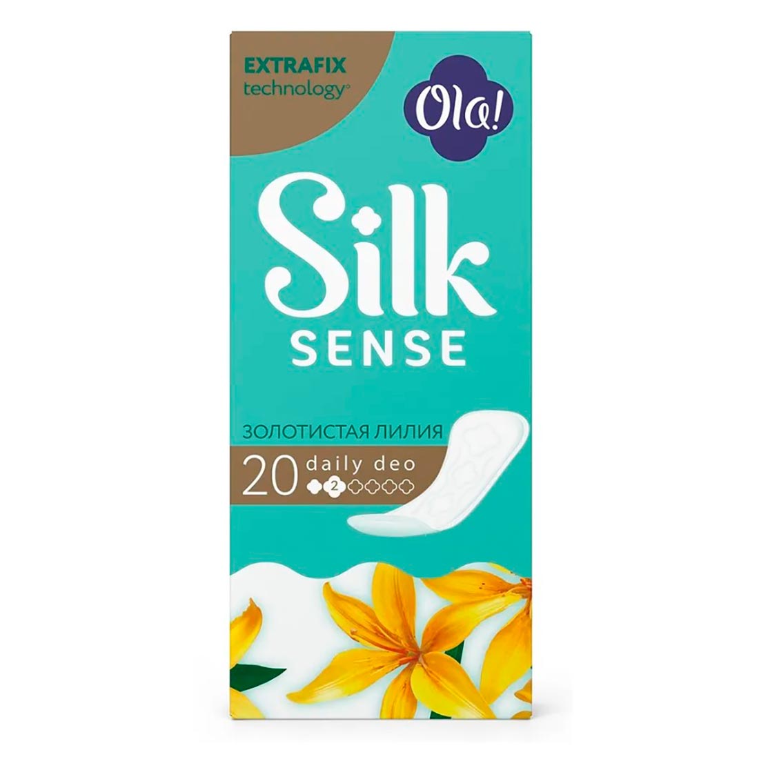 Прокладки женские OLA! Daily Deo ежедневные золотая лилия 20шт