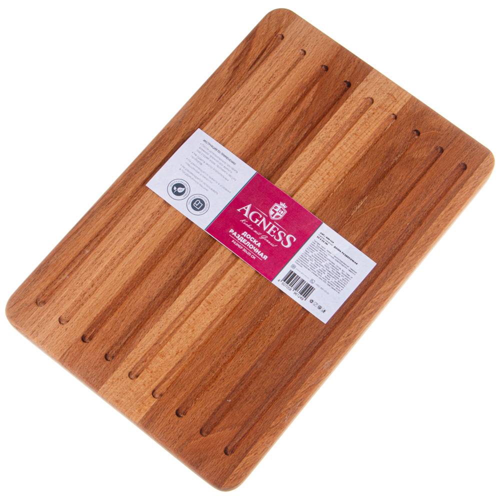 Доска разделочная Agness Native Барьер 30x20 cм 896-124
