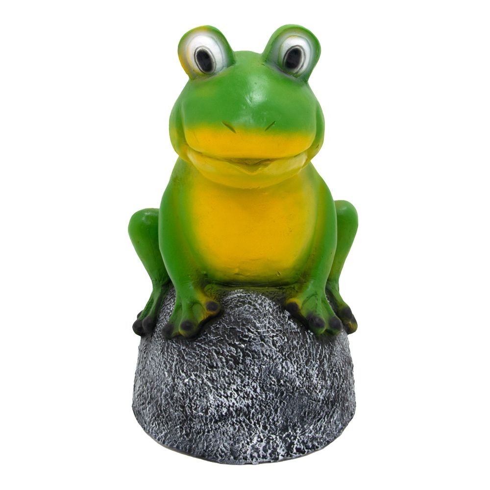 Фигура садовая Лягушки на камне F08895