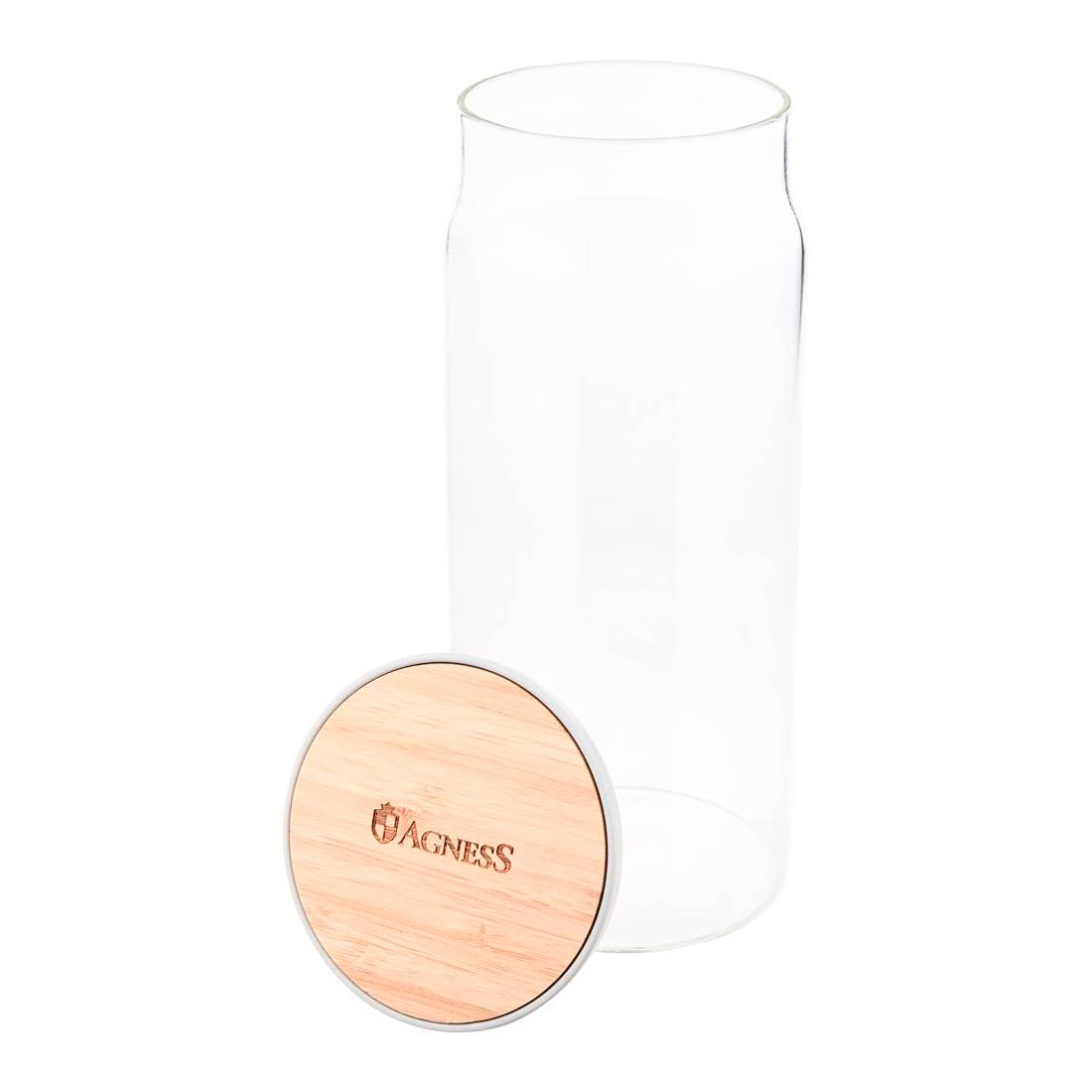 Банка для пищевых продуктов Agness Native 1,1 л 886-107
