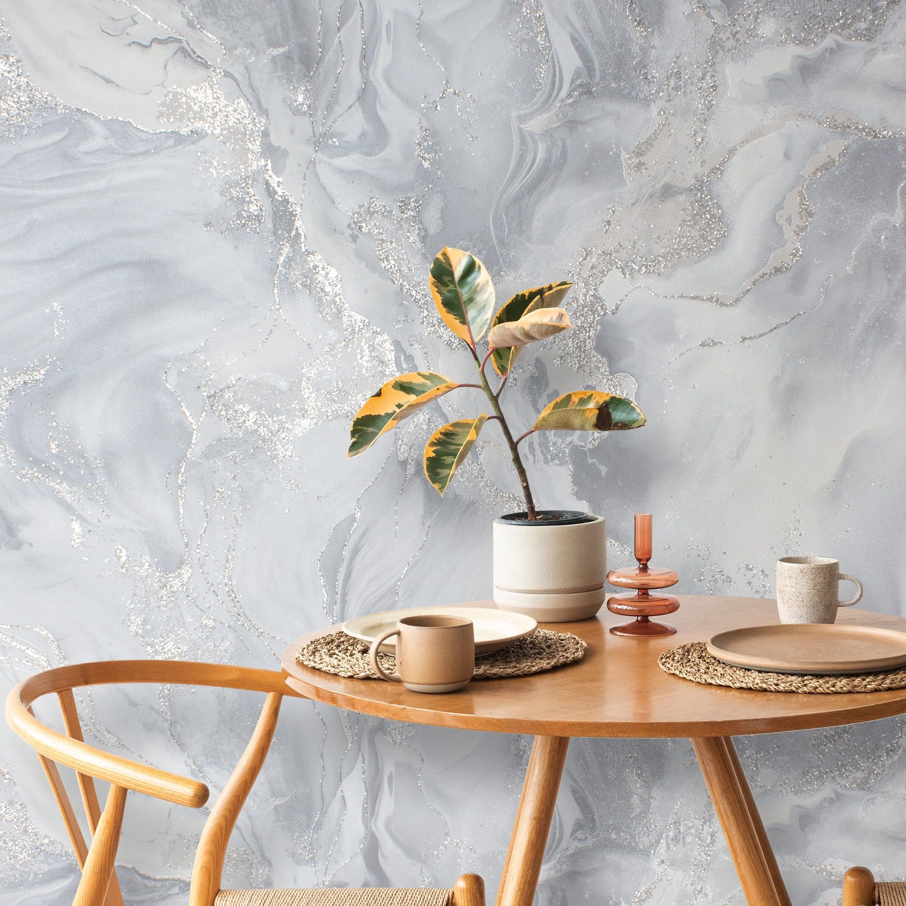 Обои 287577 Victoria Stenova 1,06х10 м Odyssey светло-серый