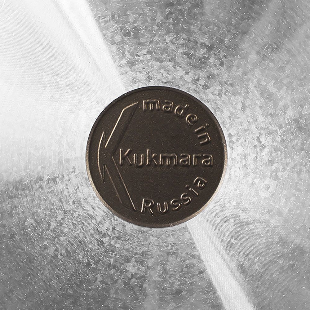 Кастрюля Kukmara Кофейный мрамор со стеклянной крышкой антипригарное покрытие 2 л кмк22а