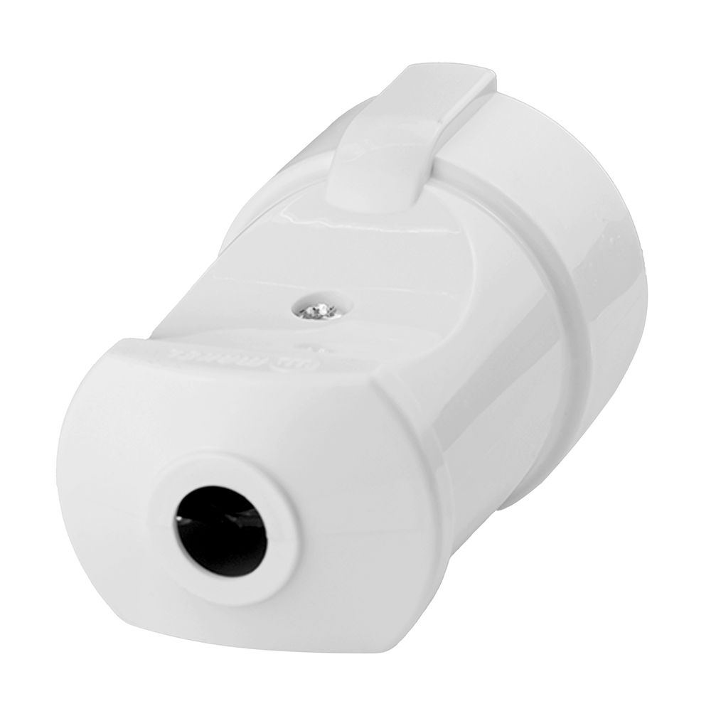 Гнездо штепсельное без заземления белое MAKEL 250В 10А [10004]