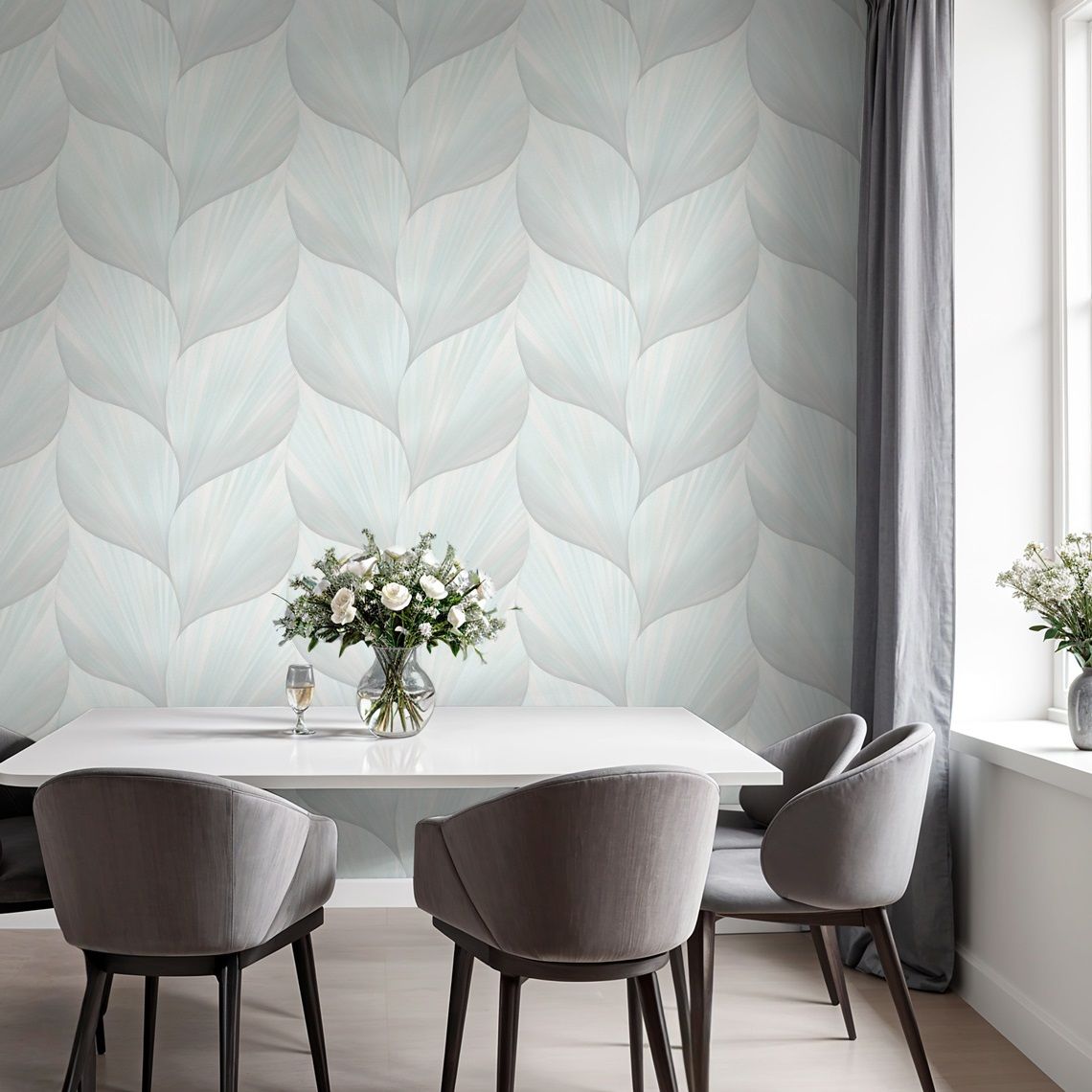 Обои Industry Montana 8945-28 зеленые листья 1,06х10,05 м