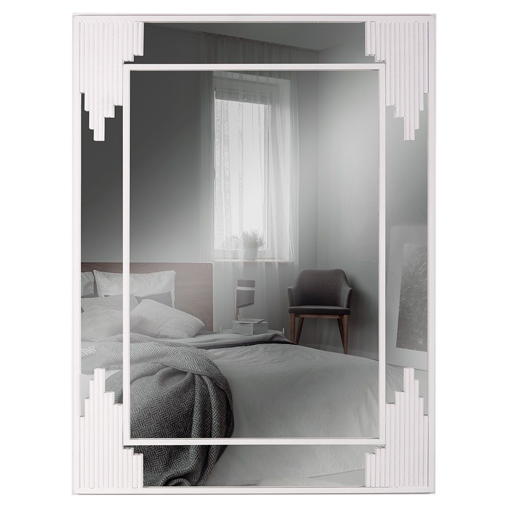 Зеркало Мансарда 8061-Z2 805х610 мм белый