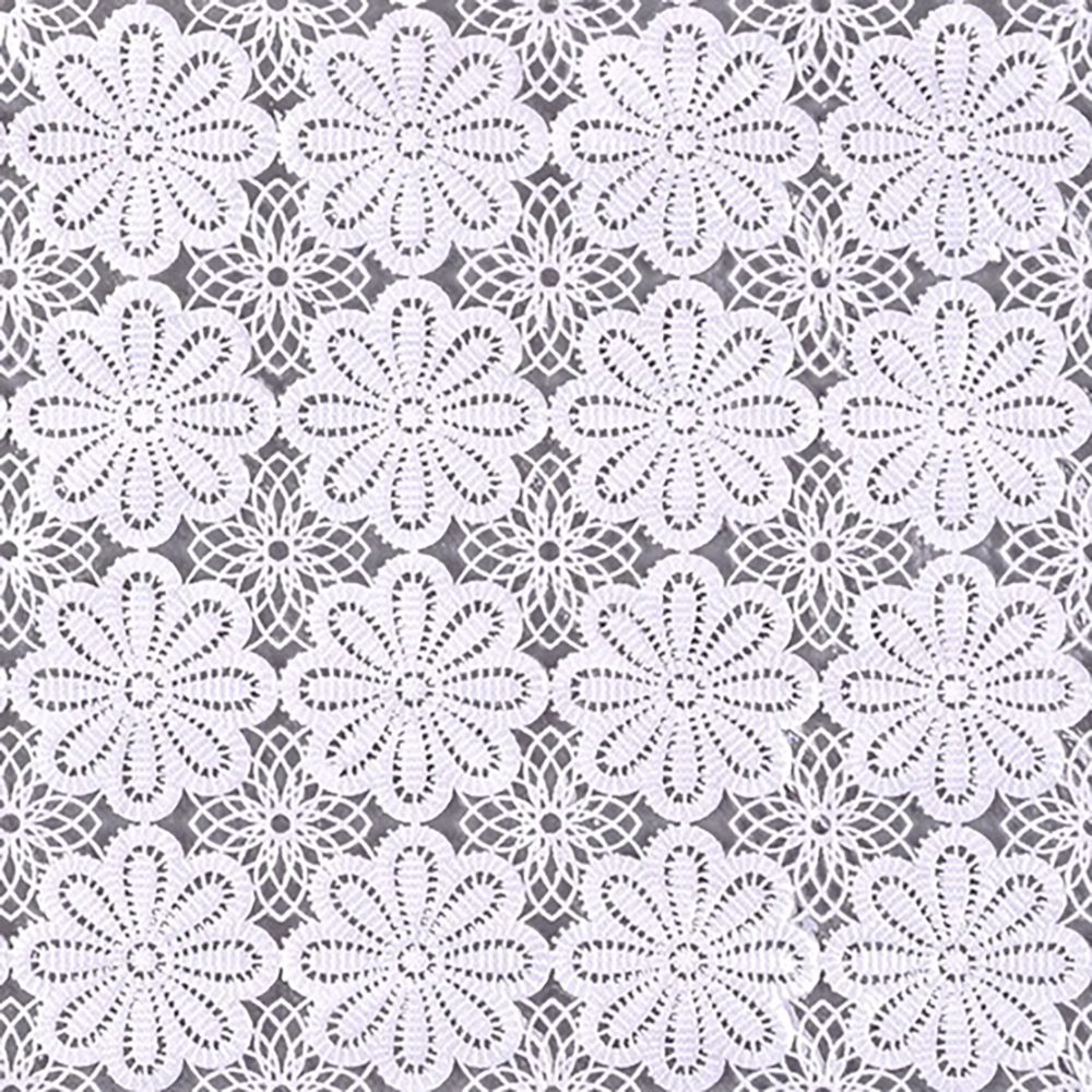 Клеенка ажурная Dekorelle Lace 060 белый 1,32 м