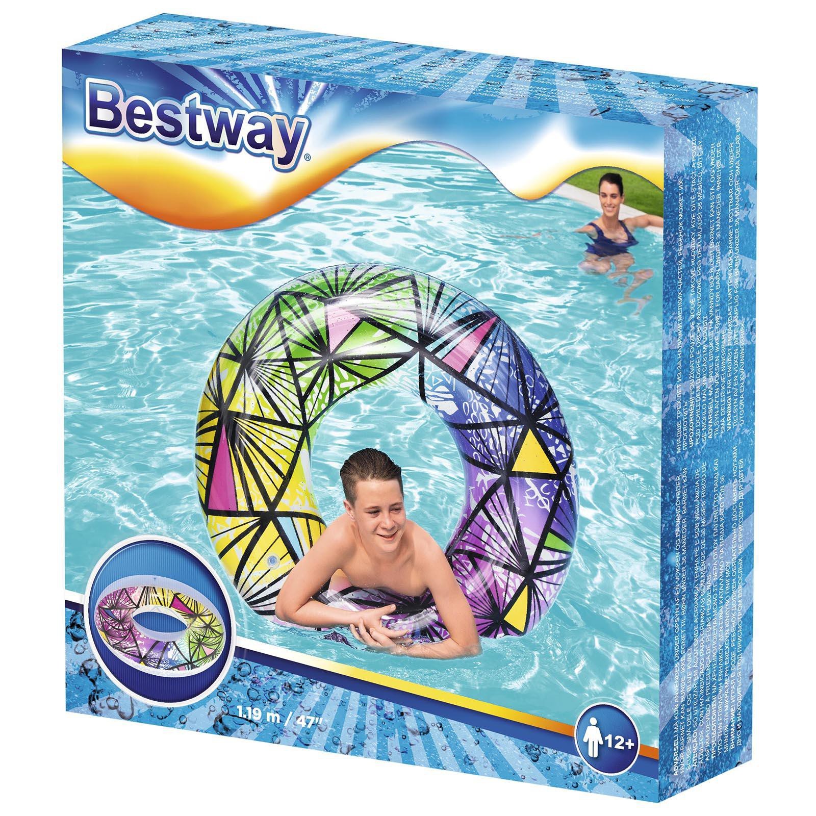 Круг для плавания 119 см от 12 лет Bestway Stained Glass 36232