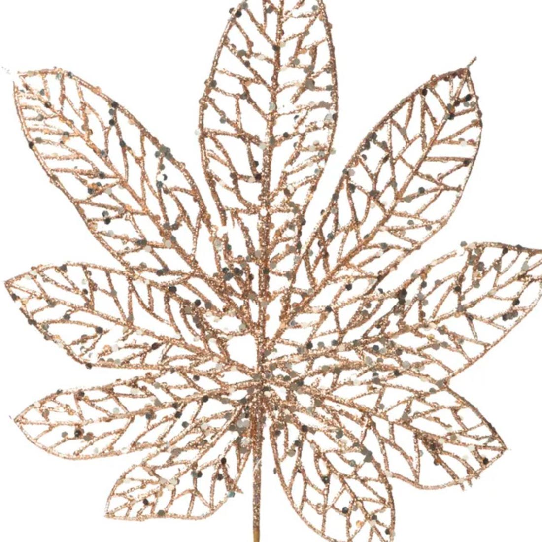 Украшение интерьерное лист Золотистый папоротник 36x22x0,4 см