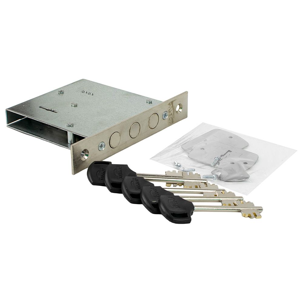 Замок врезной ЭЛЬБОР 1.04.02  5 ключей