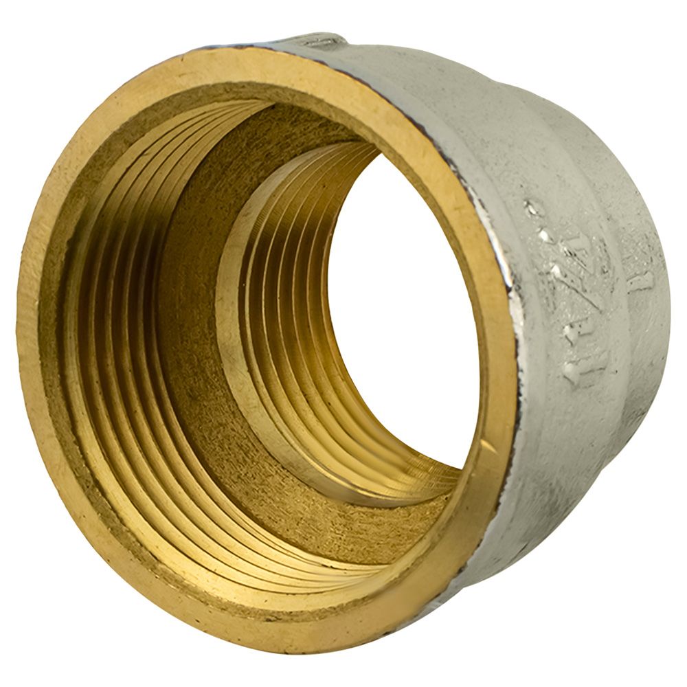 Муфта переходная латунь никель 1 1/4"х1" ВР/ВР