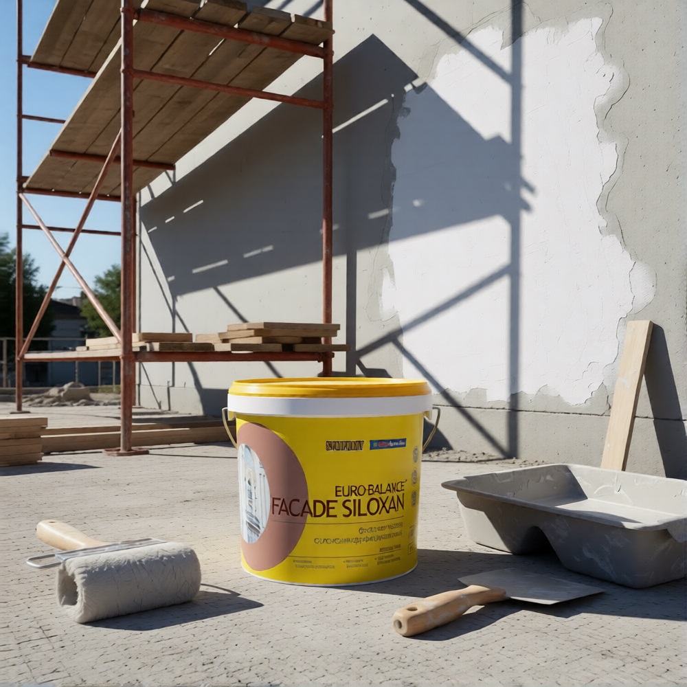 Краска фасадная в/э Symphony Euro-Balance Siloxan база LAP белая 3 кг/2,7 л